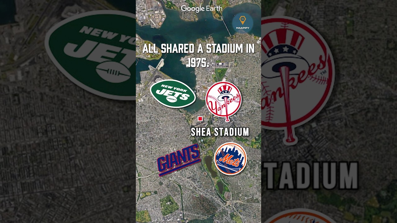 4 teams 1 stadium🤯 #shorts #sports #mlb #NFL #Jets #giants #Yankees #Mets #nyc #newyork #explained