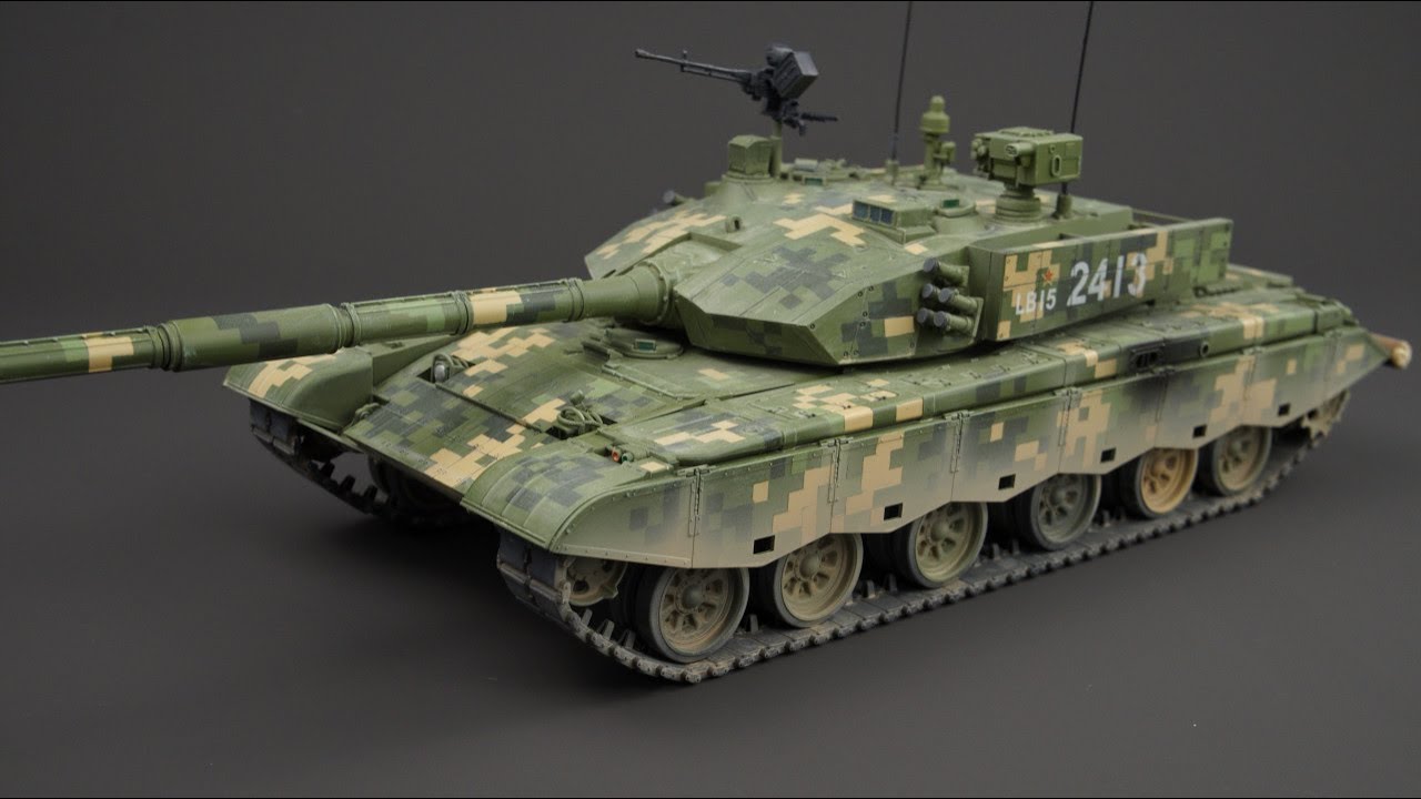 【军模制作】hobby boss 1/35 PLA ZTZ 99B MBT 小号手1/35 解放军99二期改型主战坦克数码迷彩制作