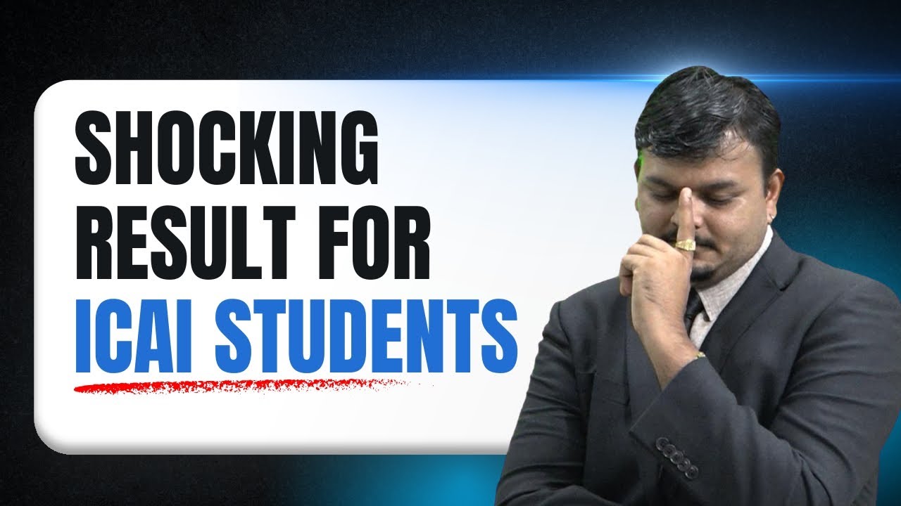 Worst result For CA Inter & Foundation | CA Result Analysis | CA Vijay Sarda