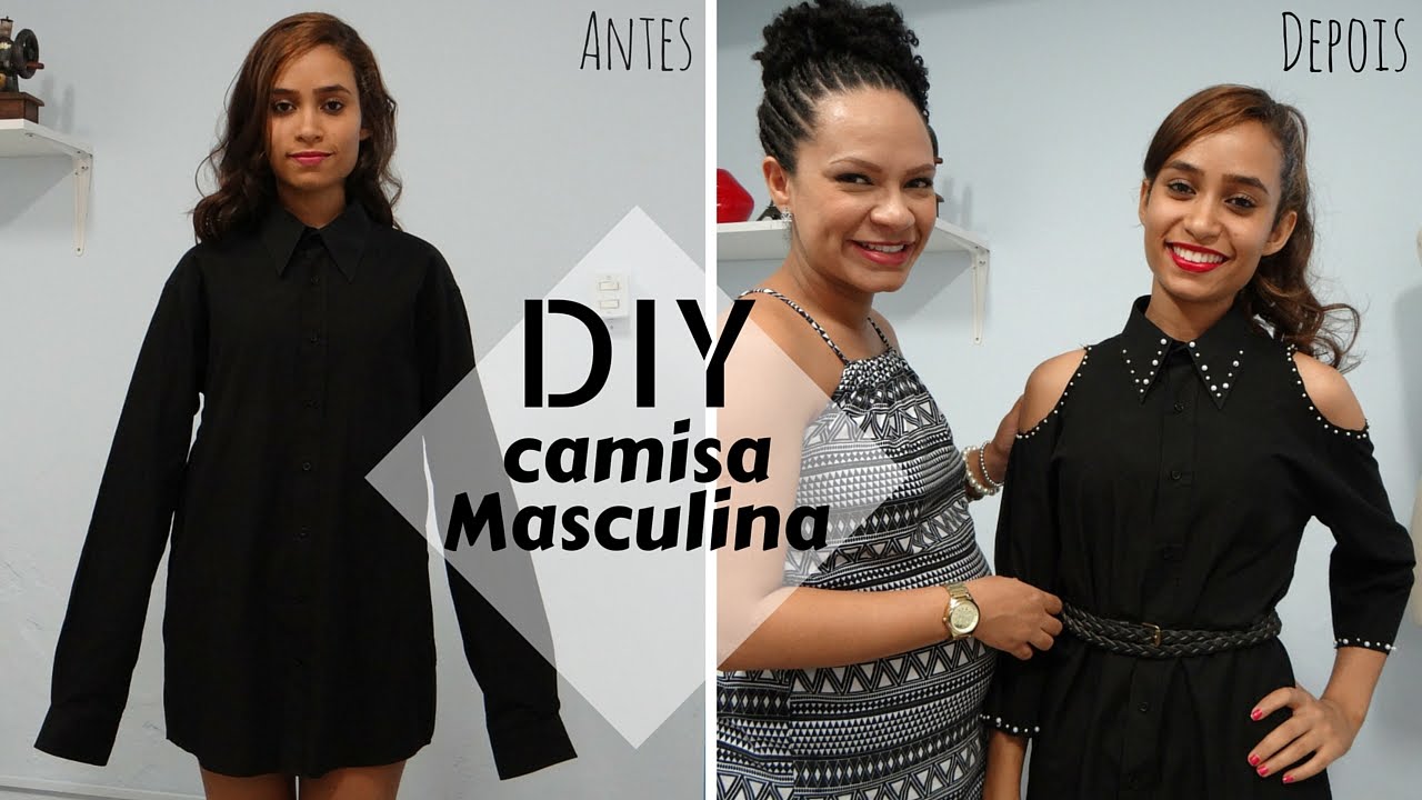 Customização de camisa masculina - ft. Lais Leite