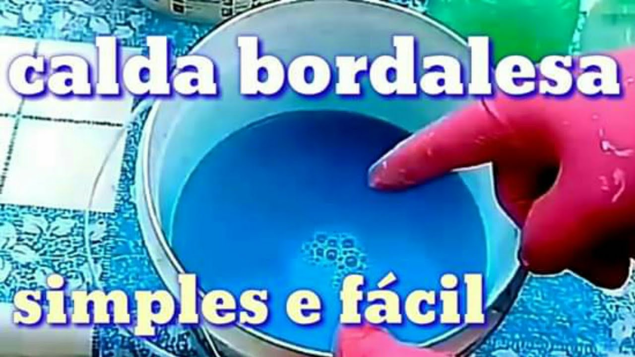 Calda bordalesa caseira  simples e fácil de fazer