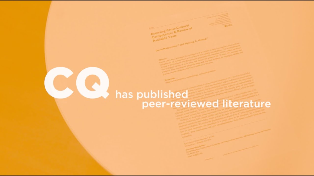 The Cultural (CQ®) Research in 90 Seconds