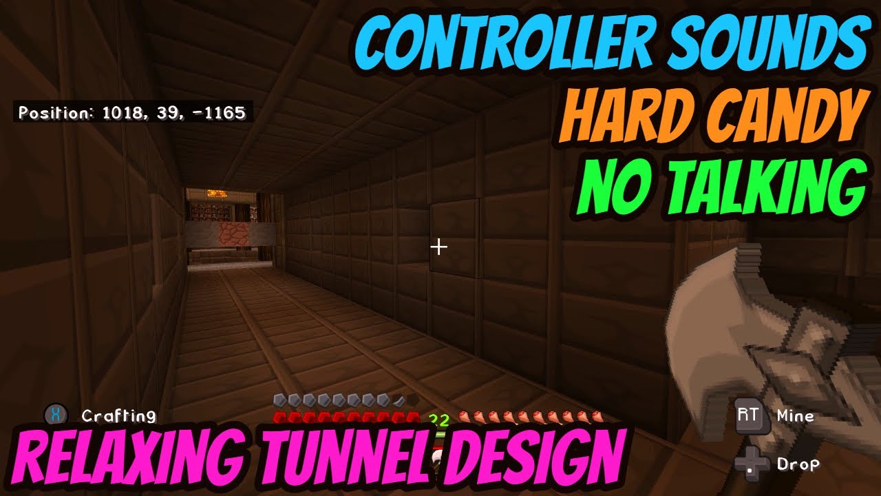 ASMR Gaming: Minecraft | No Talking & Eating Hard Candy - Ep 129. Relaxing Tunnel Design!
