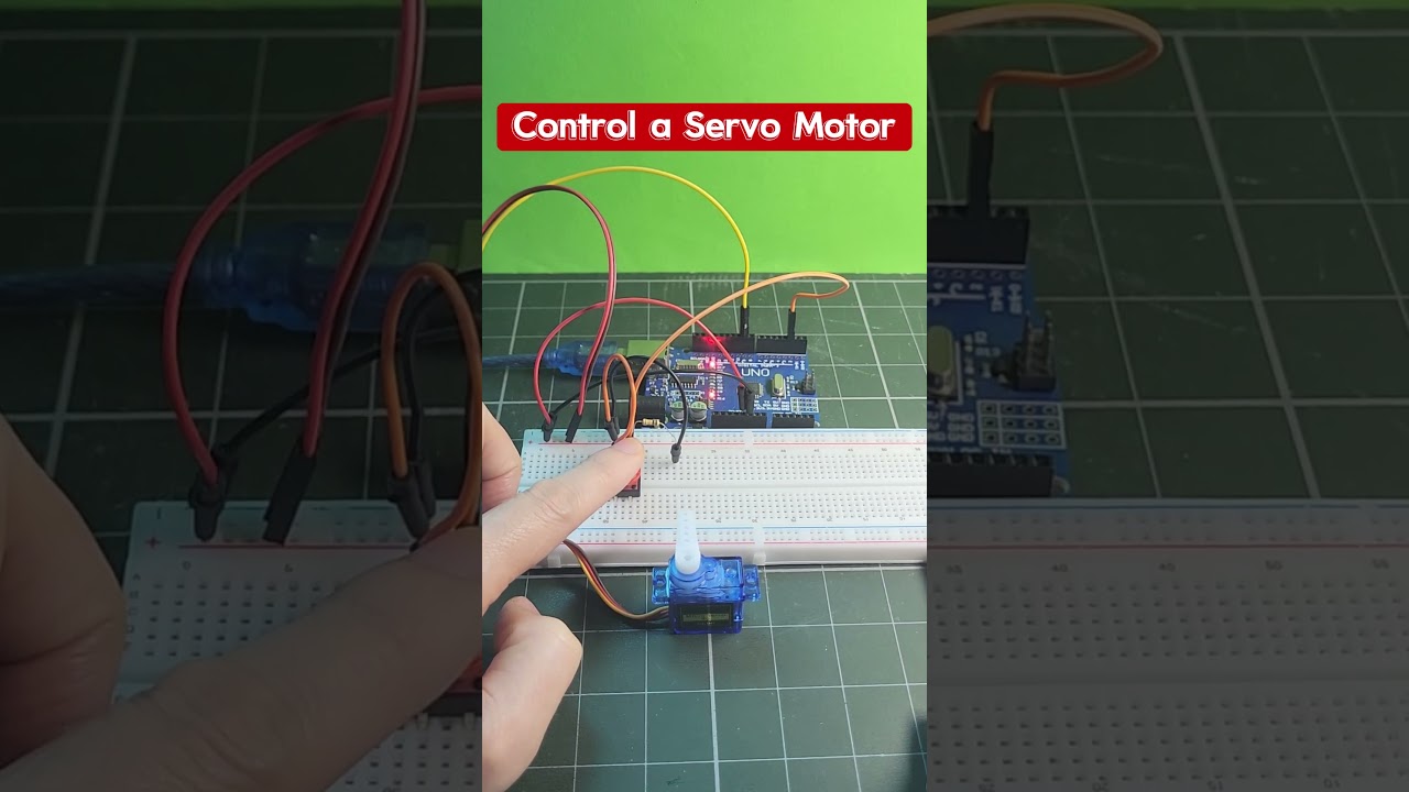 🔥 Control a Servo Motor with Just One Push Button! | Arduino Tutorial
