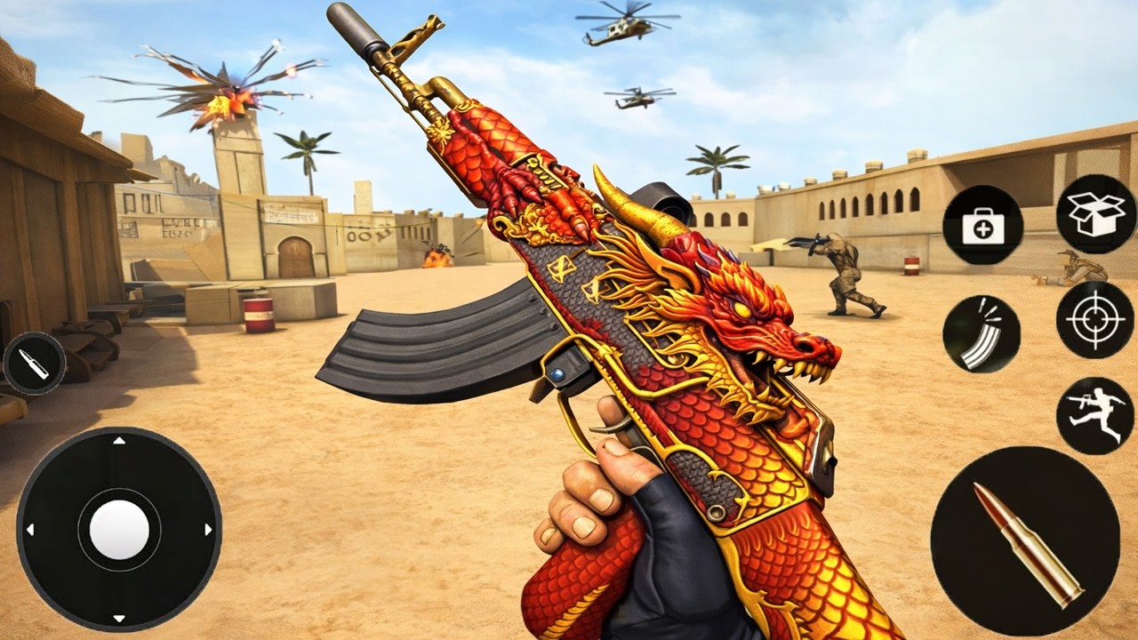 Air Force FPS Robot Shooting : Gun Games Android Gameplay iOS part 2
