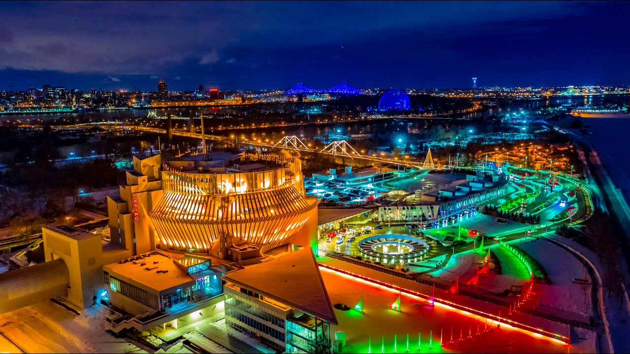 El Casino de Montreal  Luces, Colores y Vistas Aéreas, Un espectáculo en el Parque Jean-Drapeau