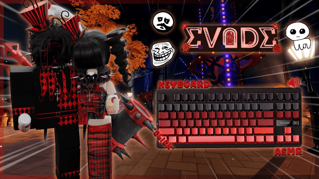 EVADE HALLOWEEN UPDATE W/ *THOCKY* KEYBOARD ASMR