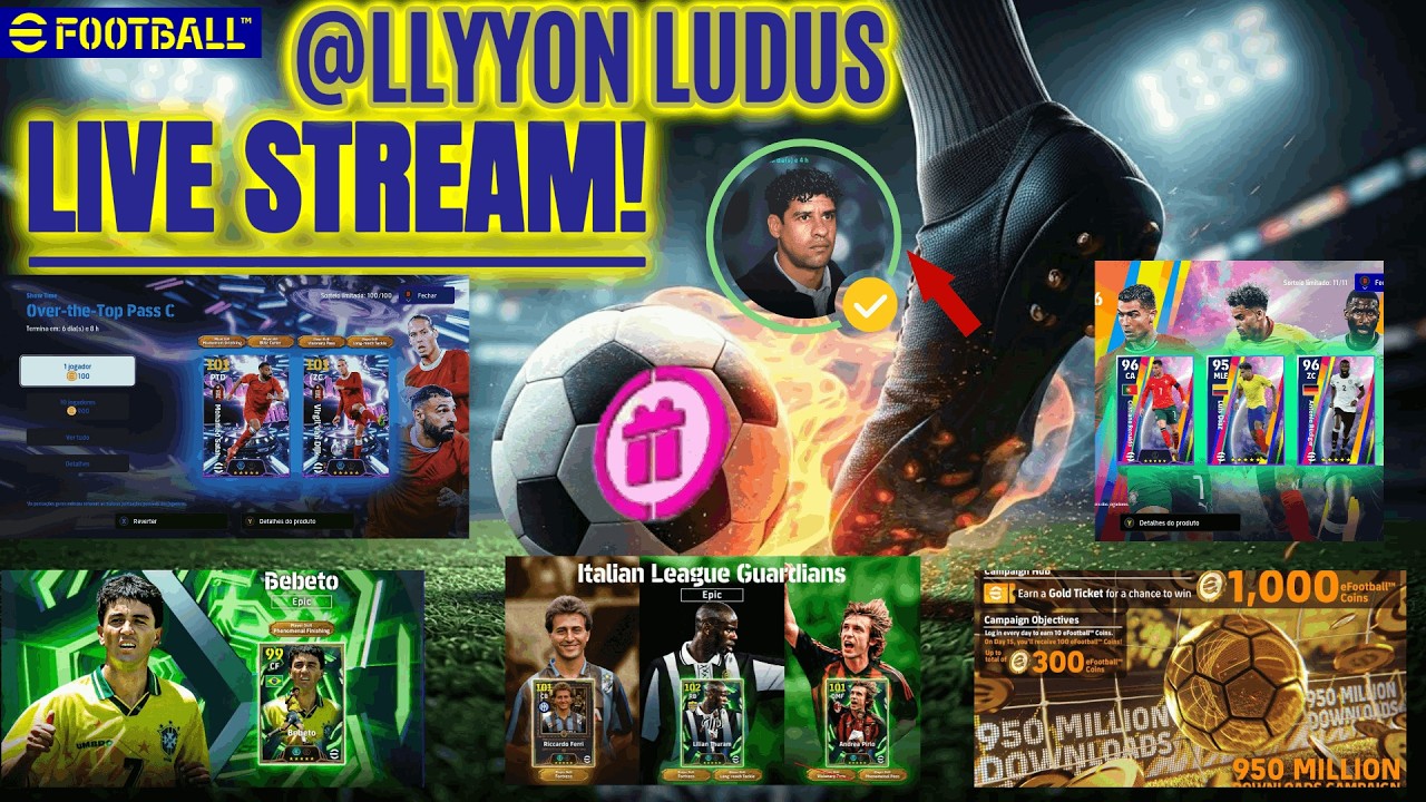 🔥 AO VIVO [Efootball 2026 PC APP Steam]. Sabadouu, CooP, +resenhas⚽.