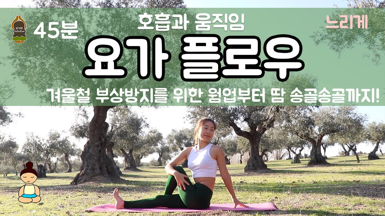 (요가은) 45분 호흡과 움직임 요가 플로우 / 반달자세, 전사자세, 전신요가