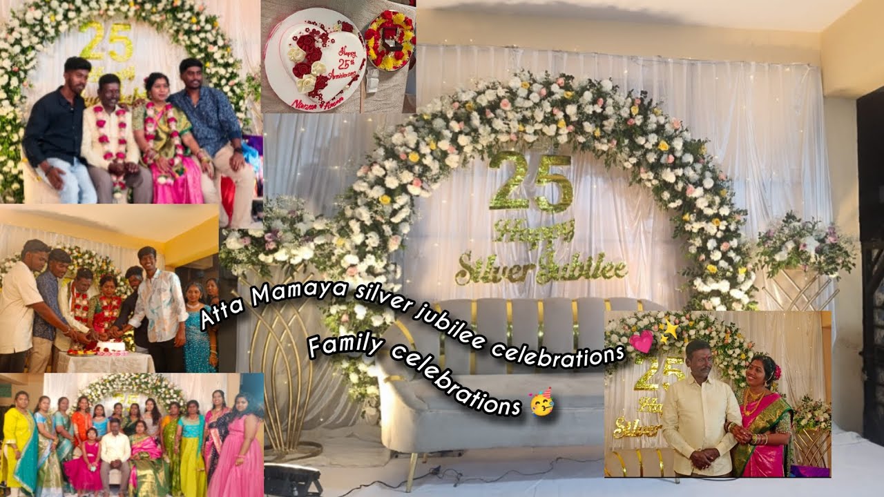 Pedda atta and pedda mamaya silver jubilee celebrations 💗✨.Decor by: @apseventplanner
