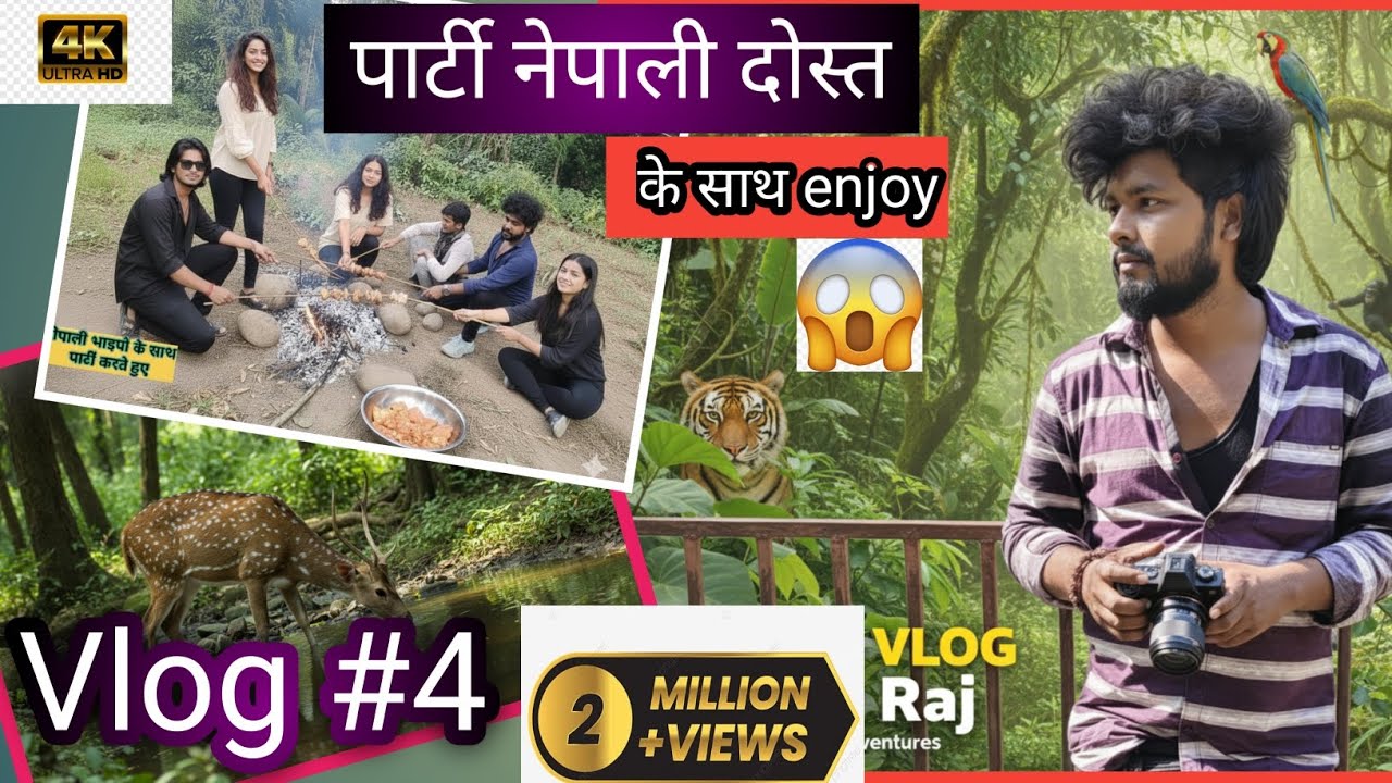 जंगल में दोस्तों के साथ हिरन का vlog And party#minivlog Forest enjoy nurture lover #travel #blogger 