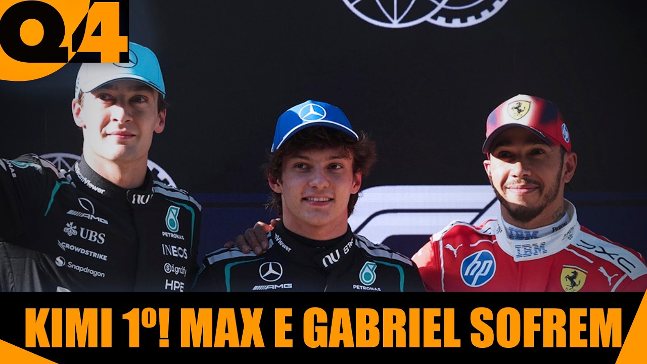 ANTONELLI, POLE MAIS NOVO DA HISTÓRIA! Russell tem SUSTO, Ferrari perto, GABRIEL 16º, Gasly bate Max