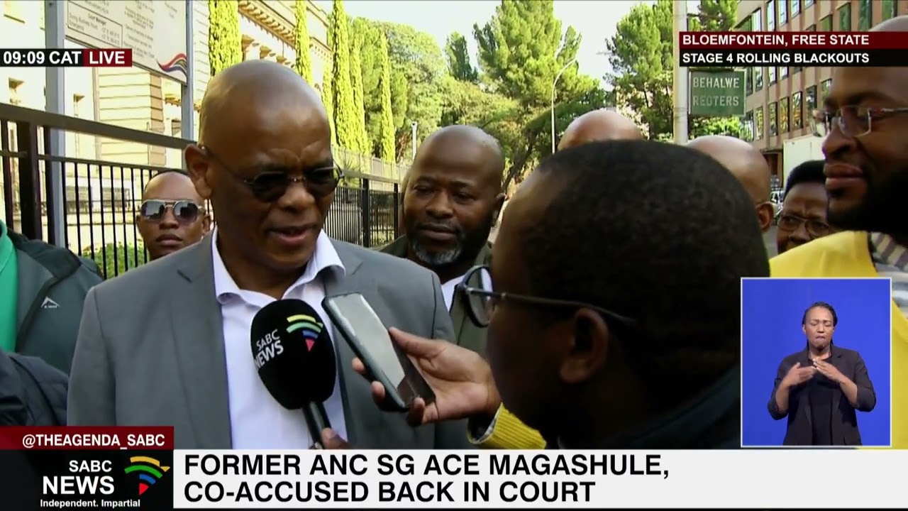 Former ANC SG Ace Magashule, co-accused back in court