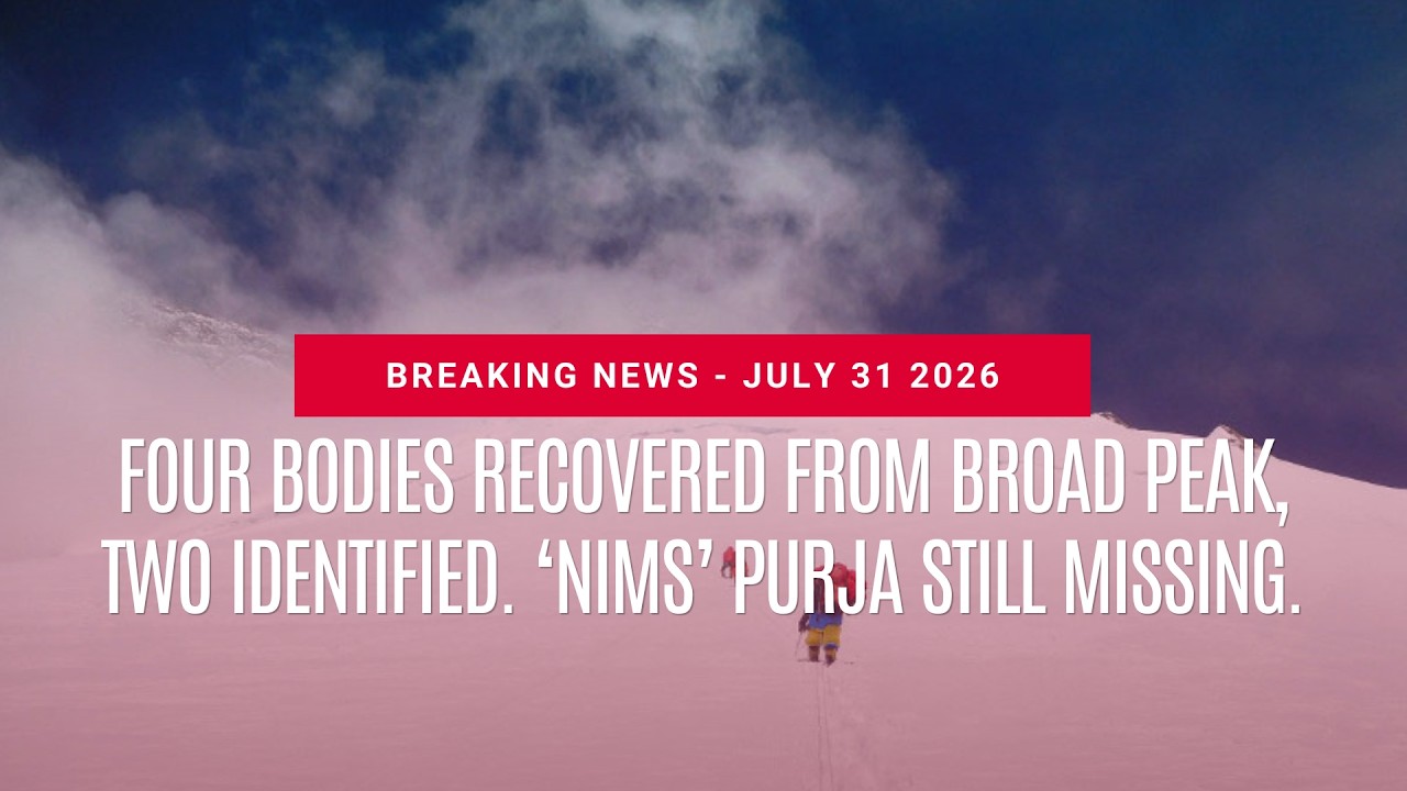 BREAKING: Four bodies recovered from Broad Peak, two identified. &lsquo;Nims&rsquo; Purja still missing.