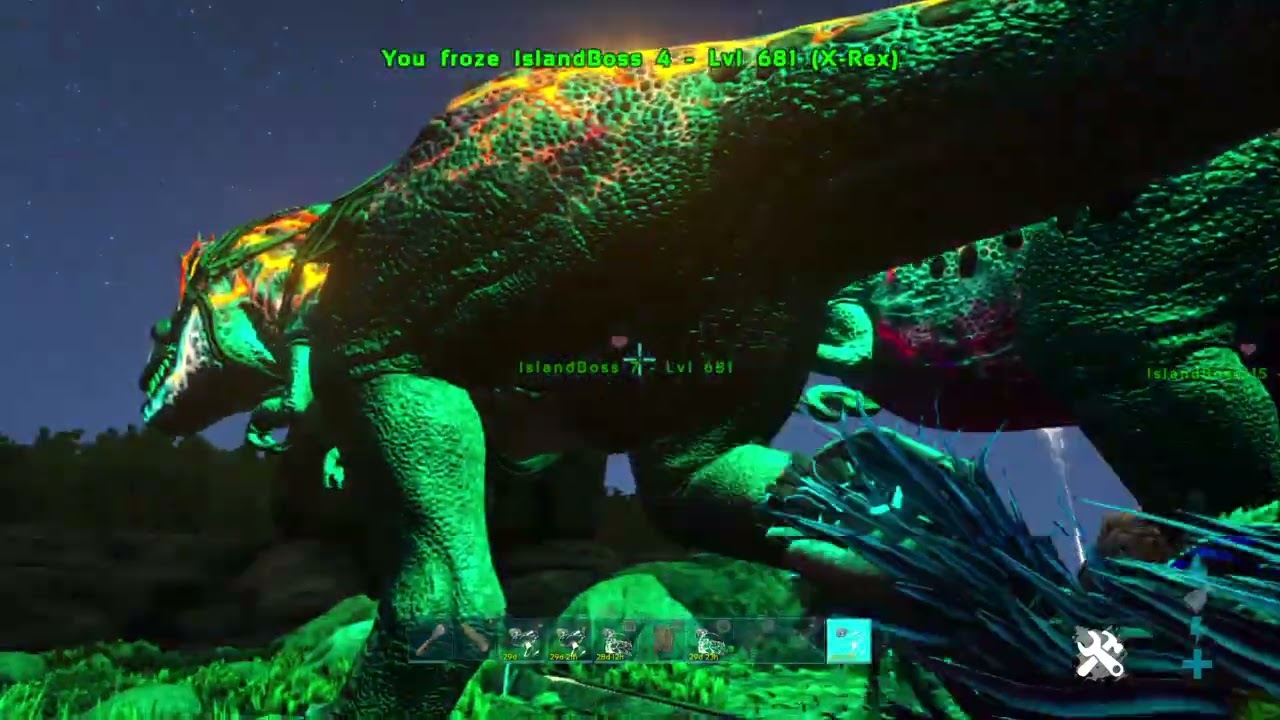 ARK: Survival Evolved The Island Gamma Broodmother Fight