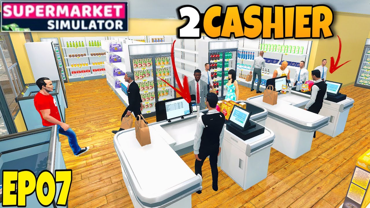 NOW I HIRE 2 CASHIERS & I UPGRADE MY SUPERMARKET🤩 | Supermarket Simulator HINDI EP07| Flynn Gamerz