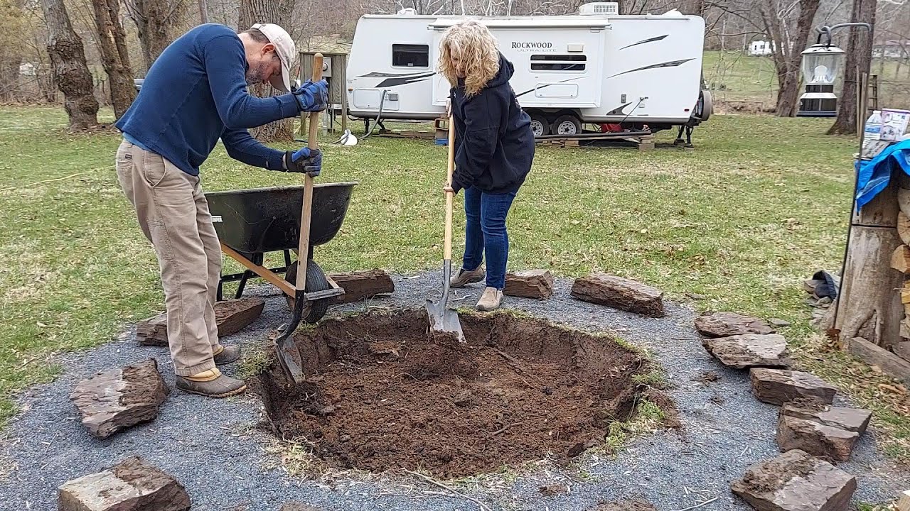 Building a Natural Rock Fire Pit - Our Favorite Design for a Firepit