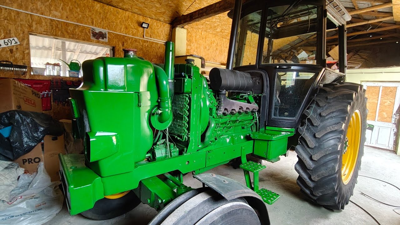 Wreszcie malujemy john deere 3140/tata remontuje masseya/dwa remonty idą równolegle ojciec i syn💪