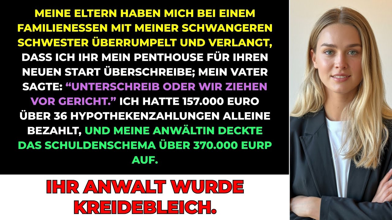 Meine Eltern Versuchten Mich Zu Zwingen, Mein Penthouse An Meine Schwester Abzutreten. Als Ich...