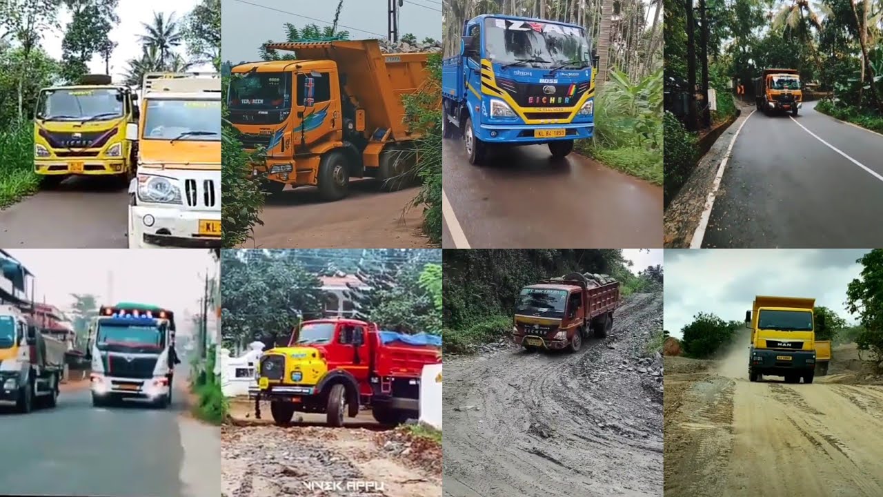കേരളകരയെ ഇളകിമറിച്ച സാമ്രാജം | Truck Extreme Off Road - tipper lorry amazing driving | part 63