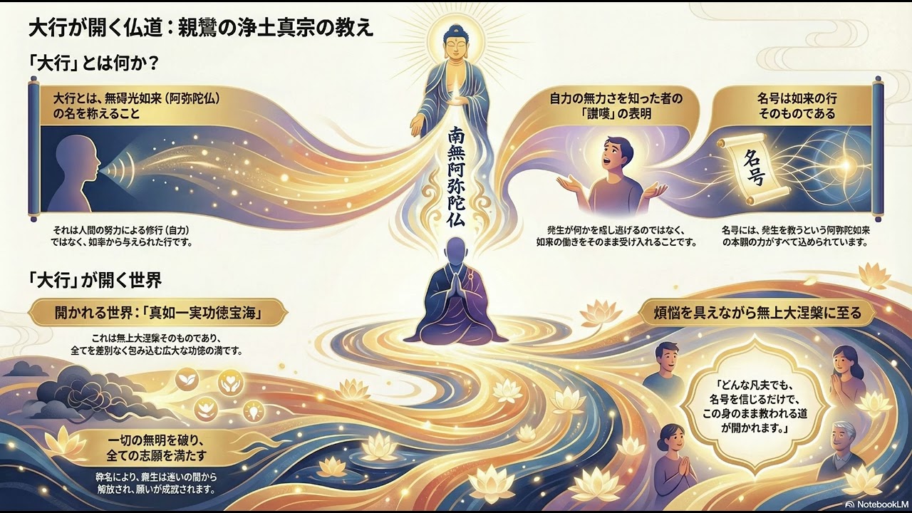 大行が開く仏道