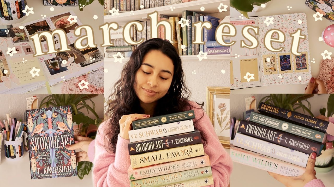 cozy march reset 🪷 new reading journal, february wrap up, march tbr & more!