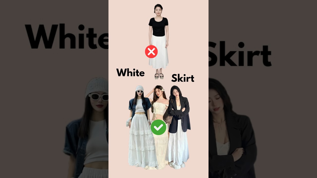 5 Better Ways to Wear a White Skirt #stylingtips #ulzzangfashion #ulzzang  #koreanstyle