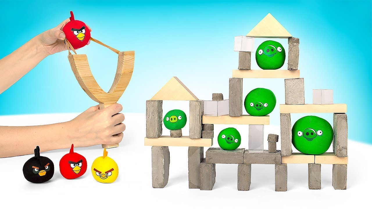 Giochiamo Ad Angry Birds DAL VERO Col Fai-Da-Te!