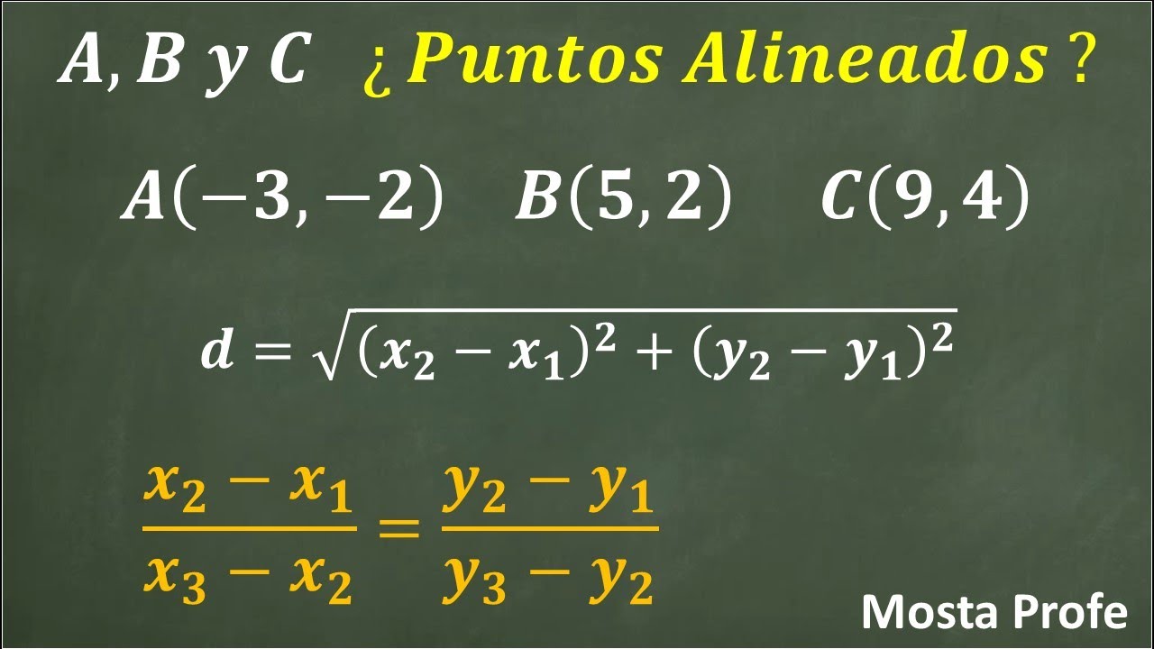 Aplicación Fórmula de Distancia entre Dos Puntos para Determinar la Colinealidad de Tres Puntos [1]