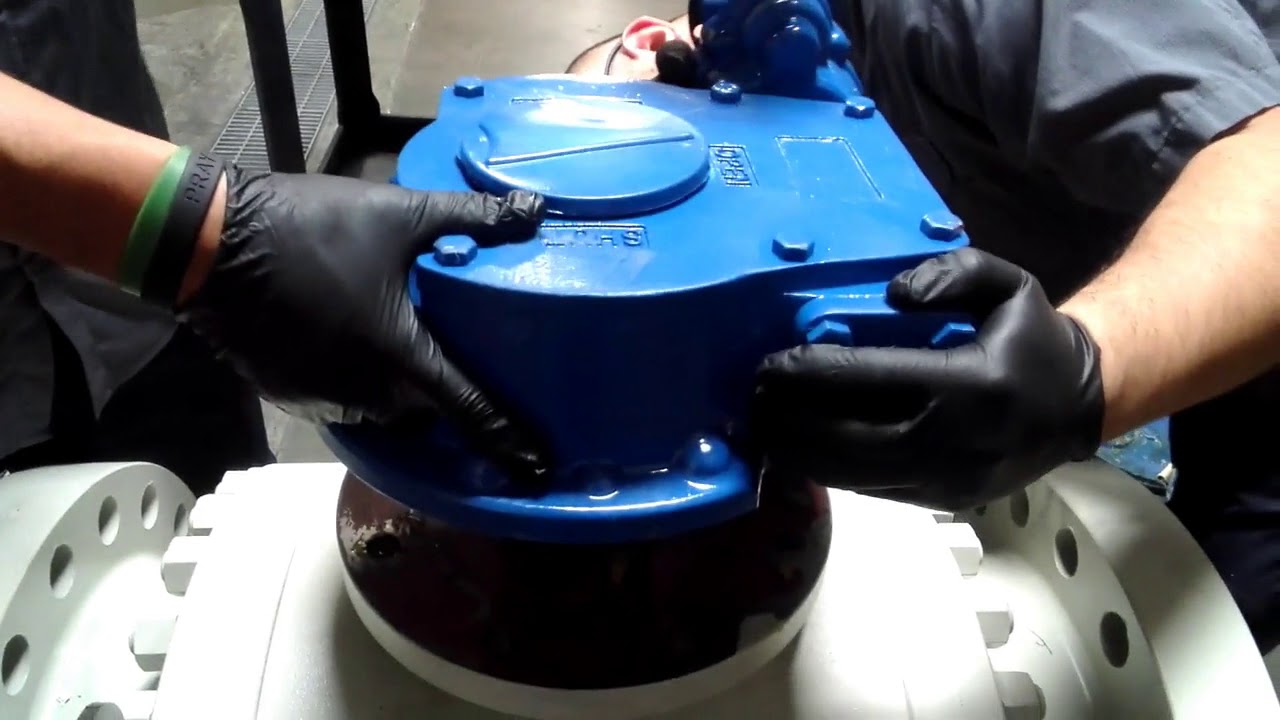 Installing a GearBox on a Trunnion Ball Valve