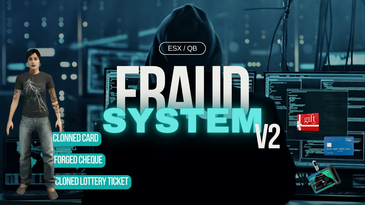 [ESX/QBCore] Fraud System v2 || Scammer job V2 Fivem Script by FWB Studio #fraud #gta #scammer