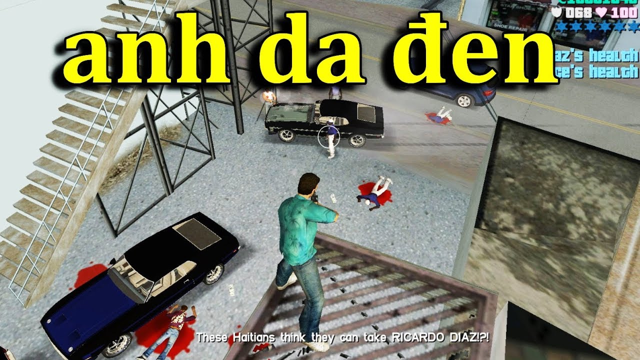 Tommy bảo Vệ Đại Ca Khỏi Anh Da Đen Và Đồng Bọn - GTA VICE CITY HD - Mr Thắng