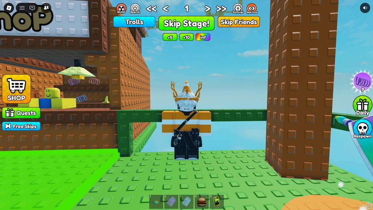 Playing a wallhop game by myself #roblox #wallhop #robloxgameplay