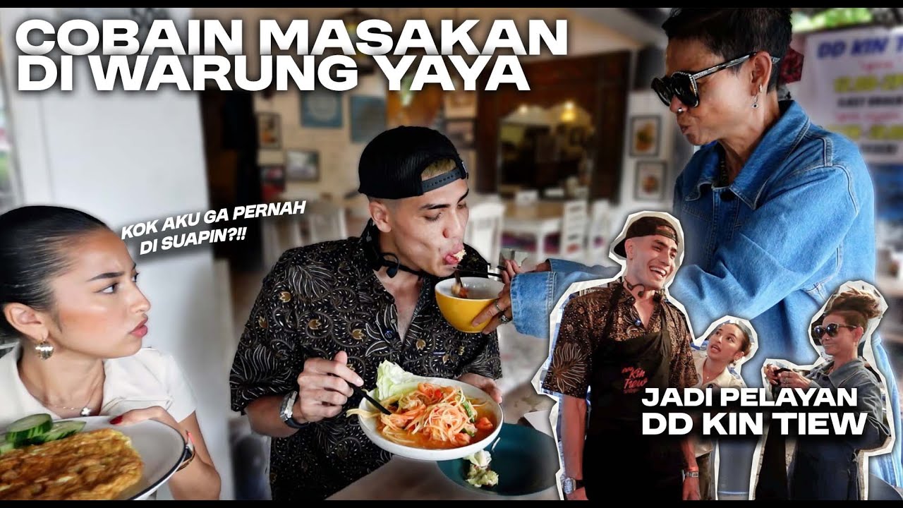 Aku seharian jadi Pelayan dan Cobain semua menu, di masakin langsung sama yaya besttt lah