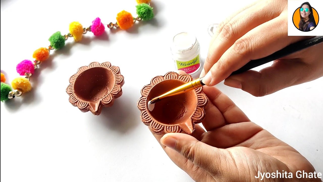 Very Easy & Attractive Diya Painting Ideas|  Diya Painting For Beginners| Diwali Diya Decoration|
