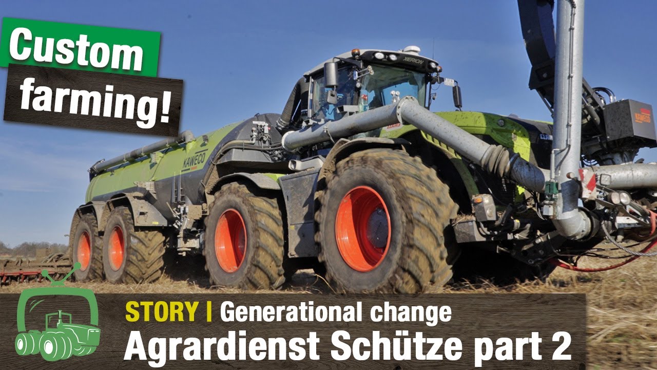 Custom Farming: Sch&uuml;tze Agricultural Contracting Services Part 2 | Claas Xerion and Vredo | Fendt