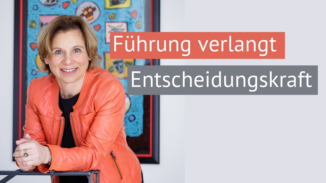 Wenn man Entscheidungen treffen muss, braucht man nicht Zeit, sondern Mut.