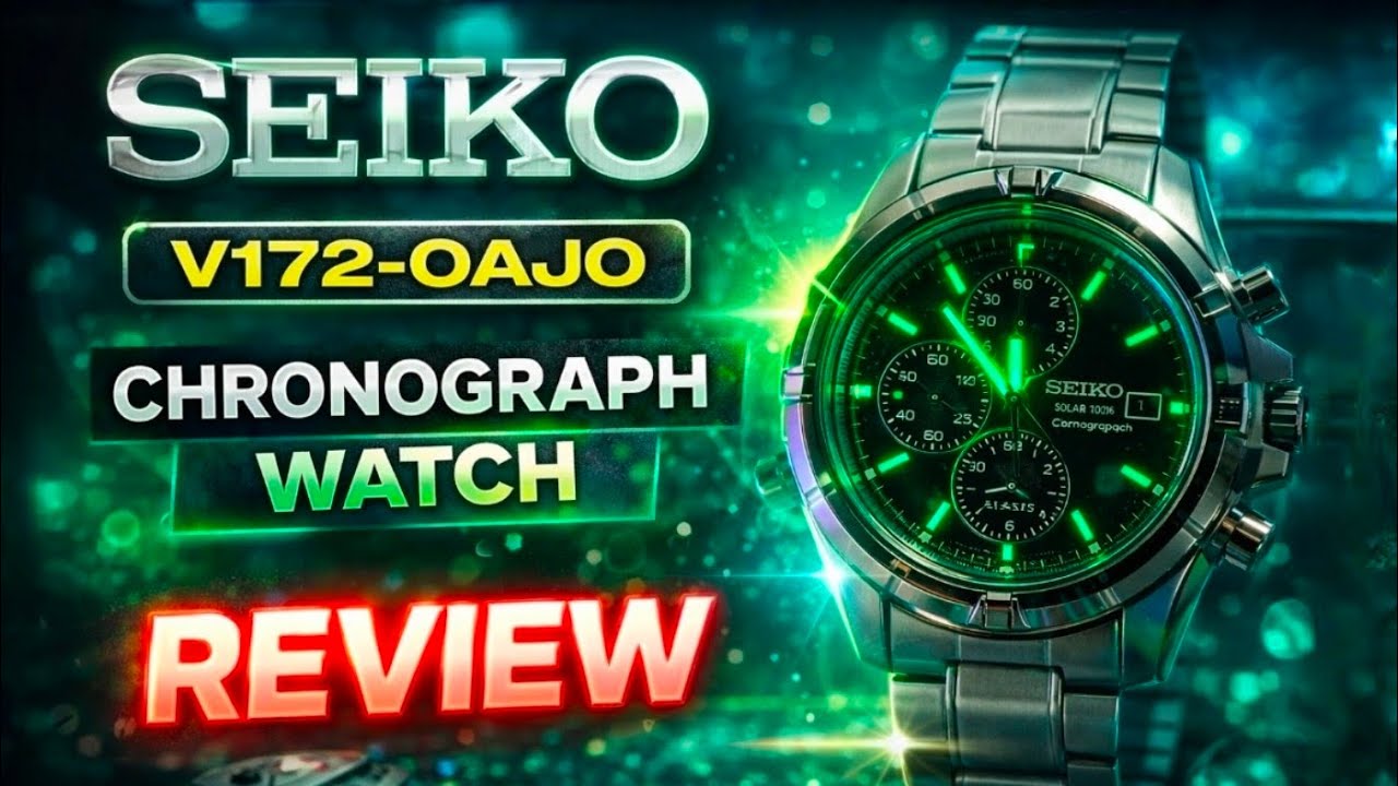 Seiko V172-OAJO Chronograph Watch Review - Ep 81