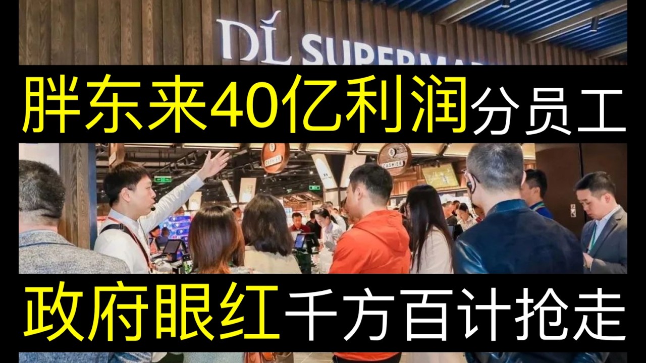 胖东来40亿利润分给员工，政府眼馋千方百计抢走。胖东来撕开中国遮羞布，国进民退是假都是懒政。中国福利制度如天方夜谭，都是螺丝钉（单口相声嘚啵嘚｜两会提案｜胖东来｜宁德时代｜中国失业率｜人口红利）