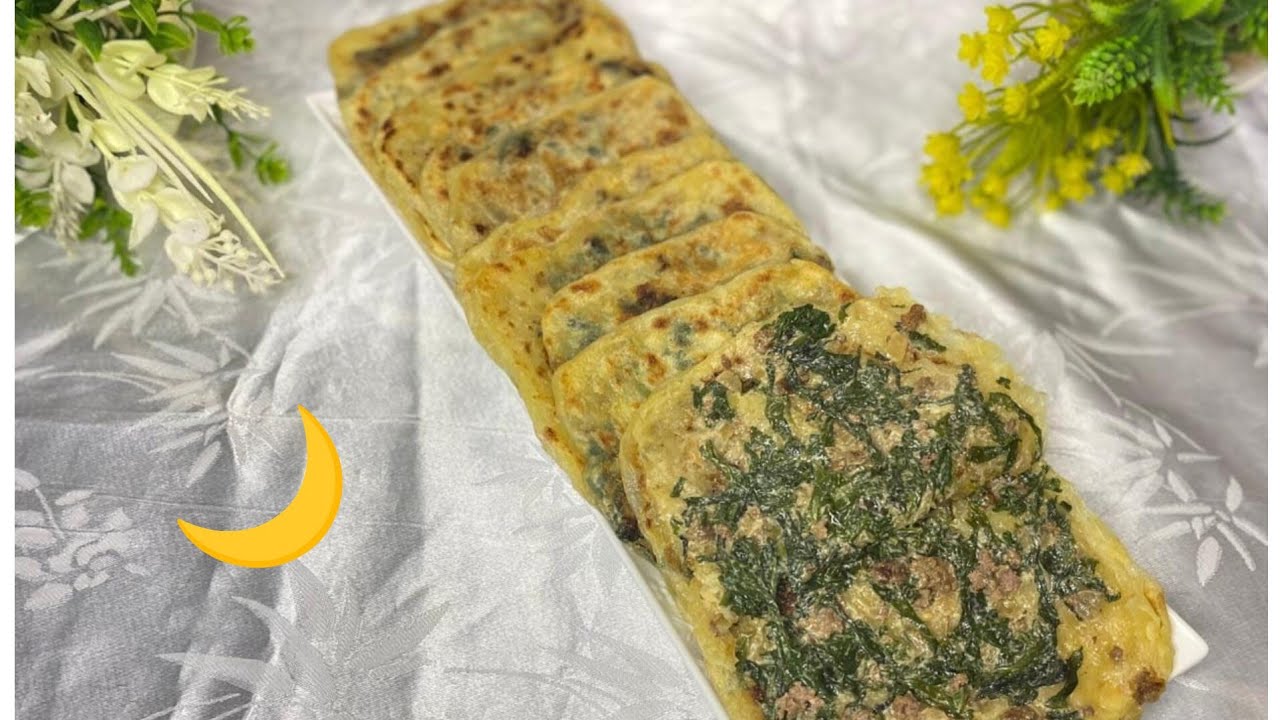 ✍🏻سجليهم رمضان 🌙 مسمن معمر بالسبانيخ والجبن ماتشبعوش منهم 😋