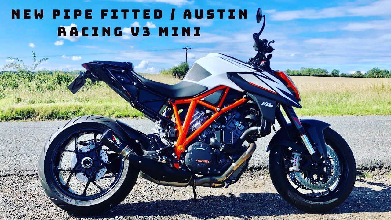 2019 KTM SUPER DUKE R WITH NEW AUSTIN RACING V3 MINI PIPE FITTED, Also using new Gopro Hero 8 Black