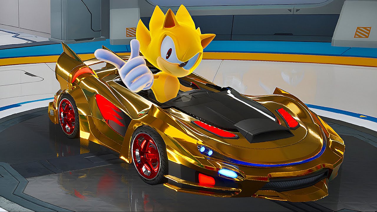 Sonic Racing: CrossWorlds - Super Sonic's Hidden Car (Super Shining)
