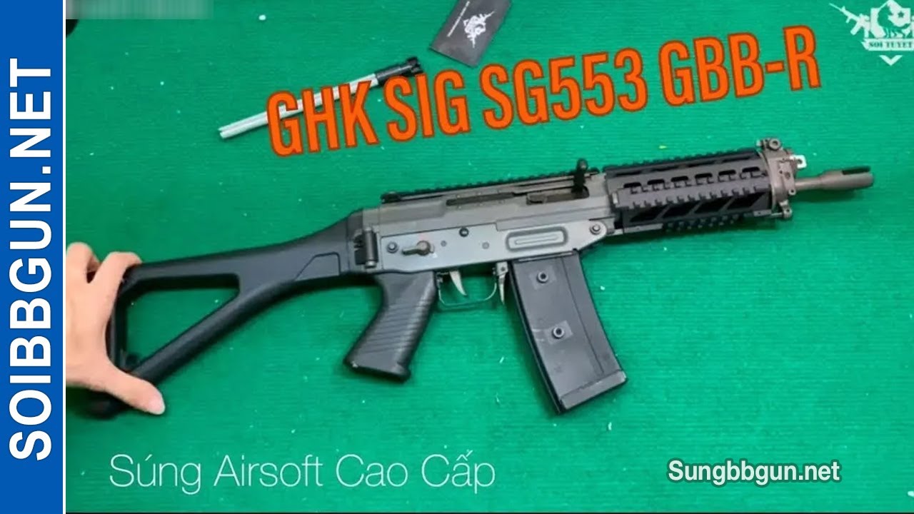 GHK SIG SG553 GBB-R Súng Airsoft Cao Cấp | Sói Tuyết Airsoft
