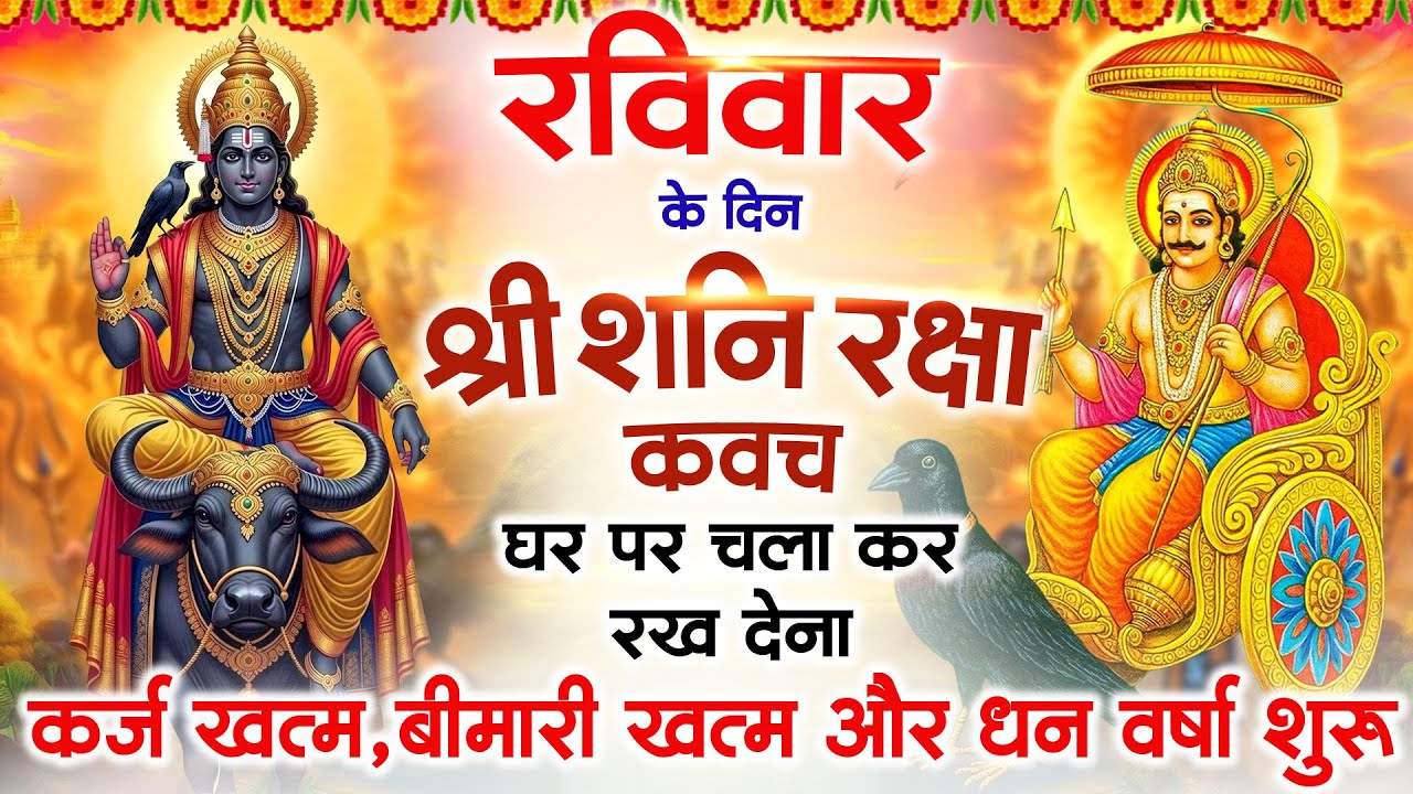 रविवार के दिन अपने घर में शनि रक्षा कवच चलाकर रख देने से र्कज खत्म, बीमारी खत्म धन वर्षा शुरू