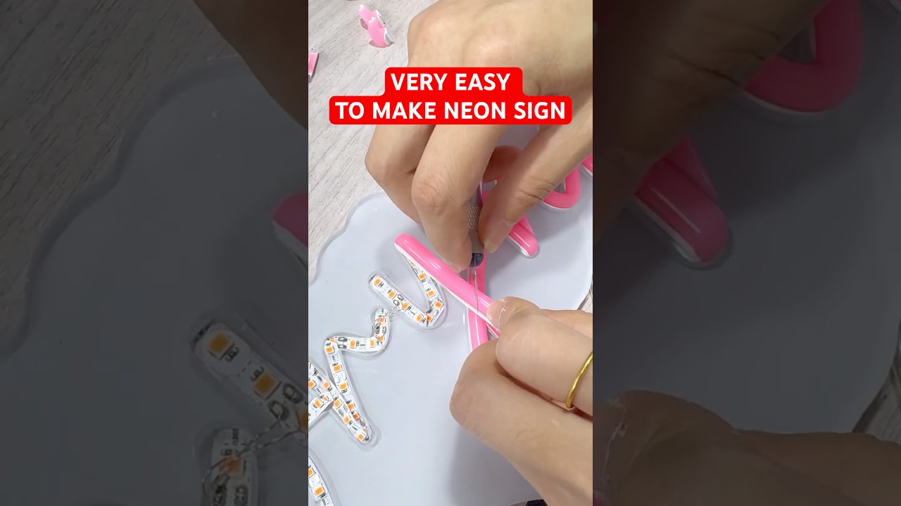 How To Make Neon Signs With Separated Silicone Diffuser & Led Strips