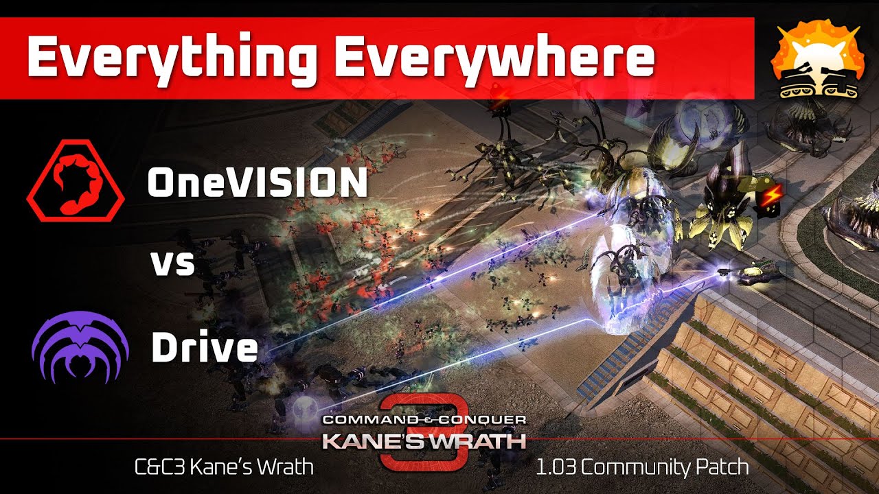 Kane's Wrath: OneVISION (Nod) vs Drive (Scrin) - Everything Everywhere (1.03)