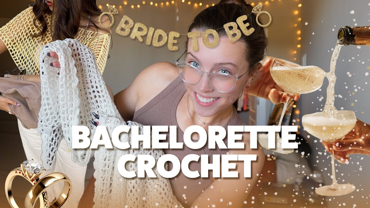 Crocheting My BFF a Poncho for her Bachelorette 👰🏼‍♀️ | Crochet Project Vlog