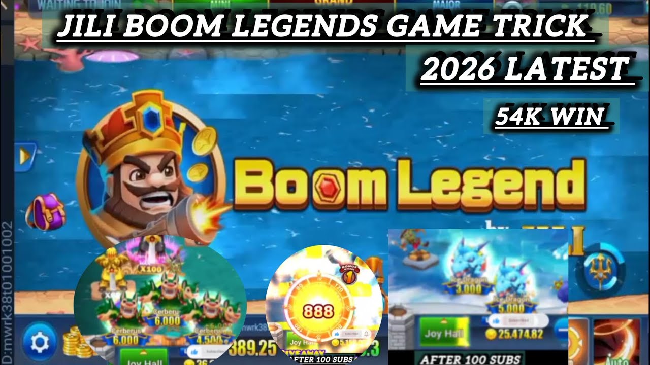 #Jili boom legends game trick/ 54k win / 2026 new gameplay #fishinggame #damangames #casino #jackpot