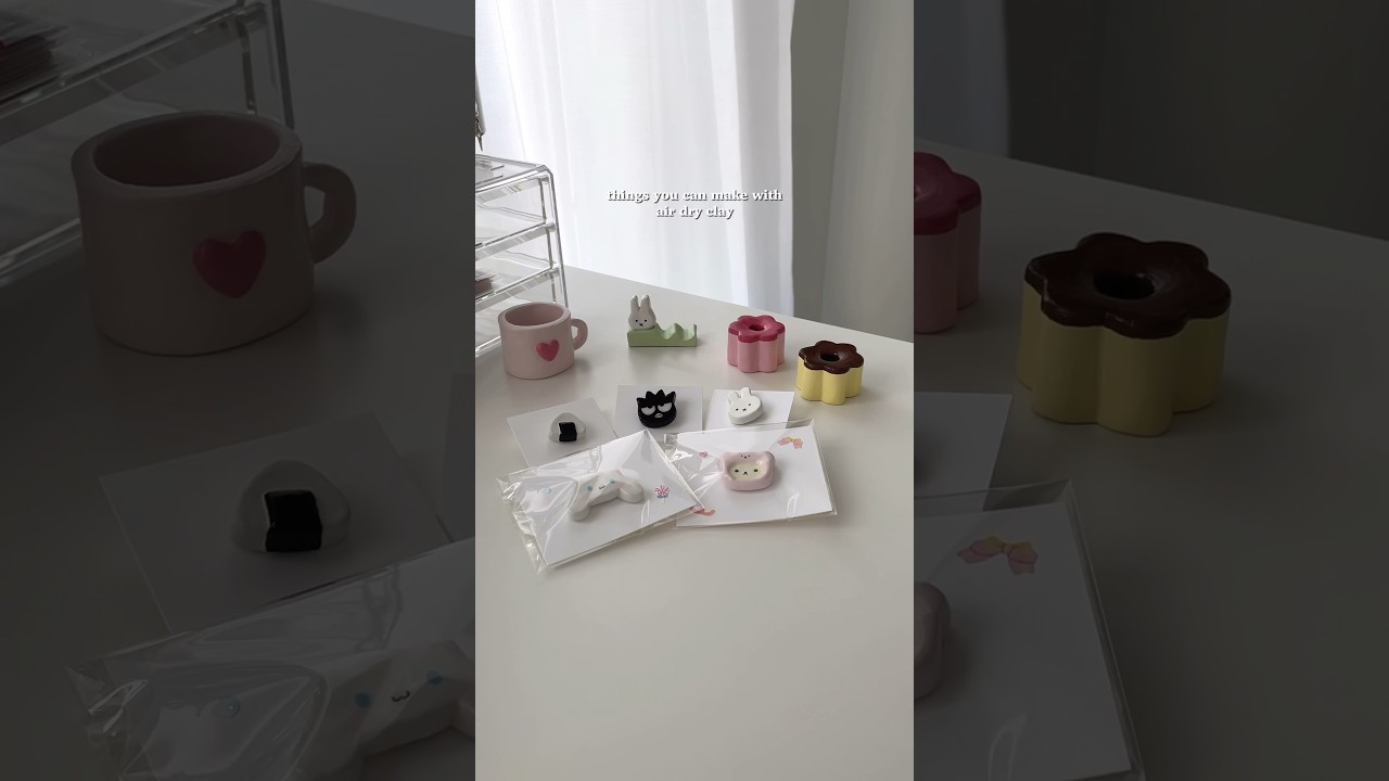 Easy DIY air dry clay ideas (things to make) #diy #airdryclay