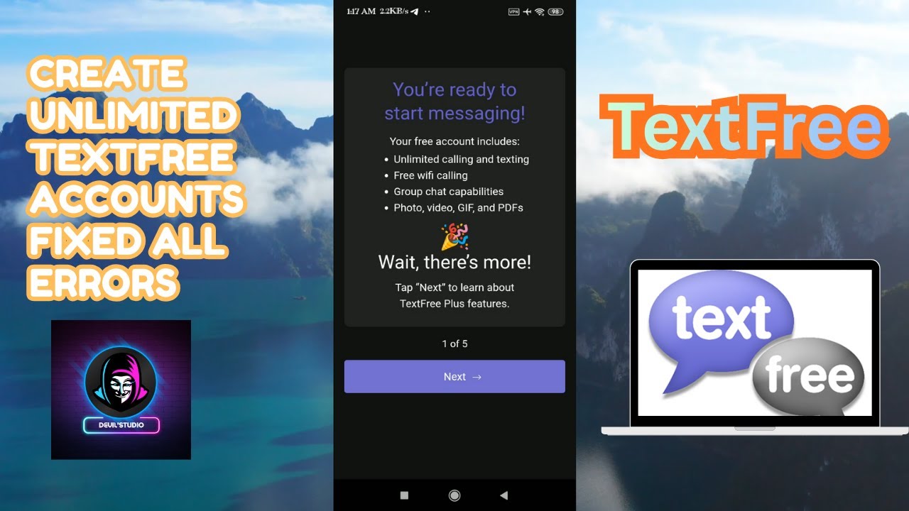 HowTo Create TextFree Account 2026 | TextFree All Error 7063, 7064, 9414 Fixed #textfree #method